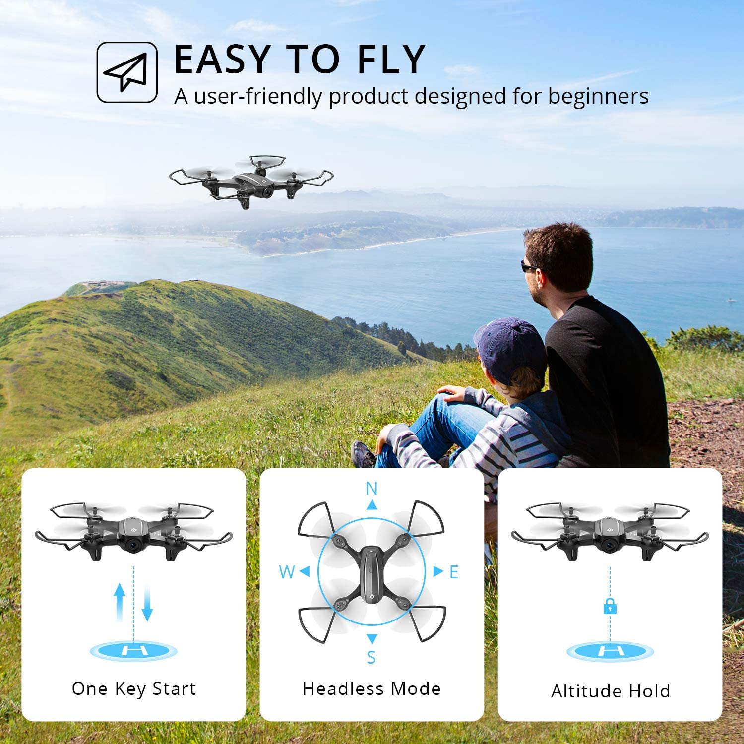 Holy Stone HS340 Mini Drone - Beginners Drone